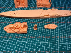 3d Printed 1/700 British Uganda Class Light Cruiser(full Hull/waterline)