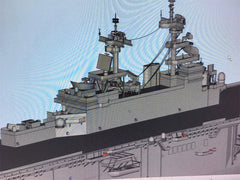 3d Printed 1/700 Us Navy Wasp-class Amphibious Assault Ship(full Hull/waterline)