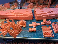3d Printed Kit 1/350 Uss Constellation Battlecruiser(full Hull/waterline)