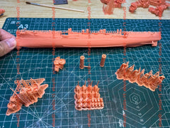 3d Printed Kit 1/350 Uss Cl-23 Albany Protected Cruiser(full Hull/waterline)