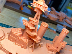 3d Printed 1/350 Iron Duke Class Battleship 1928(full Hull/waterline)