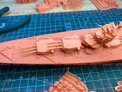 3d Printed 1/700 Hms Duncan Class Battleship(full Hull/waterline)