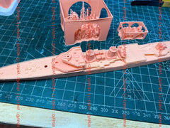 3d Printed 1/700 Duguay Trouin Cruiser(full Hull/waterline)