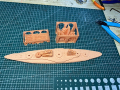 3d Printed 1/700 Italian Battleship Leonardo da Vinci(full Hull/waterline)