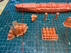 3d Printed Kit 1/350 Uss Cl-23 Albany Protected Cruiser(full Hull/waterline)