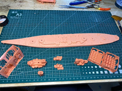 3d Printed Kits 1/700 Us Ohio-class Battleship(full Hull/waterline)