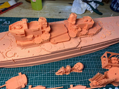 3d Printed Kits 1/350 Hms Thunderer Battleship(full Hull/waterline)