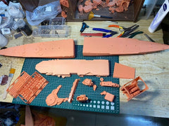 3d Printed 1/350 Hybrid German Cruiser Hildebrand(full Hull/waterline)