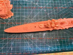 3d Printed 1/700 Italian Duca Degli Abruzzi Class Cruisers(full Hull/waterline)