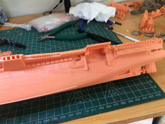 3d Printed 1/700 United States Aircraft Carrier(full Hull/waterline)
