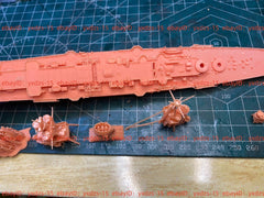 3d Printed 1/700 Italian Trento Class Cruiser(full Hull/waterline)