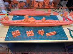 3d Printed Kits 1/700 Soviet Sverdlov Class 68bis Cruiser(full Hull/waterline)
