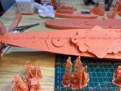 3d Printed Kits 1/350 Germany Roon Class Heavy Cruiser(full Hull/waterline)