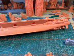 3d Printed 1/700 Us Forrestal Aircraft Carriers(full Hull/waterline)