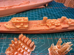 3d Printed 1/700 Hms Belfast Light Cruiser(full Hull/waterline)