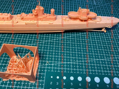 3d Printed 1/700 French Navy Le Terrible Class Destroyer(full Hull/waterline)