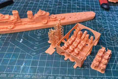 3d Printed Kit 1/700 Uss Austin Class Cruiser(full Hull/waterline)