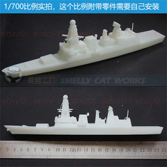 3d Printed Kits 1/700/1250/2000 Daring Class of Royal Navy's Type 45 Destroyer