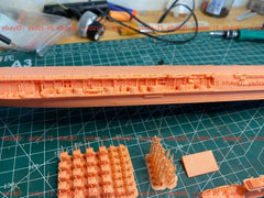 3d Printed 1/700 1945 Uss Midway Cv-41 Aircraft Carrier(full Hull/waterline)