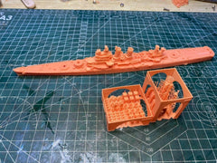 3d Printed Kit 1/700 Uss Wichita Ca-45 Heavy Cruiser(full Hull/waterline)