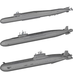 3d Printed 1/1250/2000 Ussr Delta Iv/typhoon/north Wind God Submarine