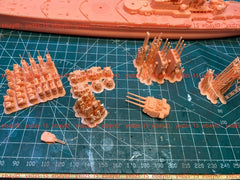 3d Printed 1/700 Soviet Vladivostok Battleship(full Hull/waterline)