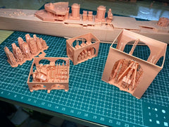 3d Printed 1/350 Duguay Trouin Cruiser(full Hull/waterline)