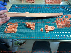 3d Printed 1/700 Royal Sovereign-class Battleship(full Hull/waterline)