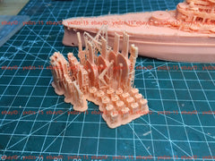 3d Printed Kit 1/700 Uss Arizona Bb-39 Battleship(full Hull/waterline)