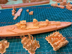3d Printed Kit 1/700 France Mnf Dunkerque Battleship(full Hull/waterline)