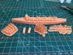 3d Printed 1/700 Dutch Haldane Cruiser(full Hull/waterline)