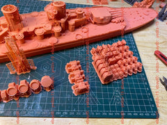 3d Printed 1/350 Soviet Sovetsky Soyuz Class Battleships(full Hull/waterline)