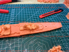 3d Printed Kit 1/700 Hms Cheshire Cruiser(full Hull/waterline)