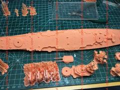 3d Printed Kit 1/2000 German Sms Schlieffen Battlecruiser(full Hull/waterline)