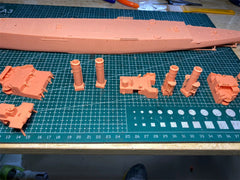 3d Printed Kit 1/350 Uss Marblehead (cl-12) Cruiser(full Hull/waterline)