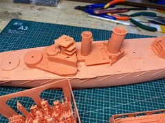 3d Printed 1/350 Hms Queen Mary(battlecruiser)1914(full Hull/waterline)