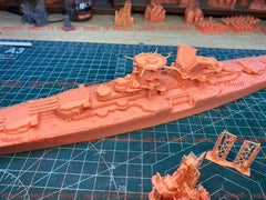 3d Printed Kit 1/700 French Super Battleship Mnf Patrie(full Hull/waterline)