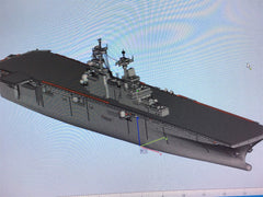 3d Printed 1/700 Us Navy Wasp-class Amphibious Assault Ship(full Hull/waterline)