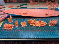 3d Printed Kits 1/700 British Super Battleship Devastation(full Hull/waterline)