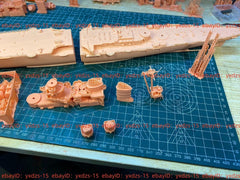 3d Printed 1/350 Italian Duca Degli Abruzzi Class Cruisers(full Hull/waterline)
