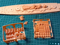 3d Printed Kits 1/700 Italy Lepanto-class Battleship(full Hull/waterline)