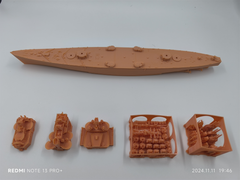 1/700 Hms Vanguard Battleship(full Hull/waterline)