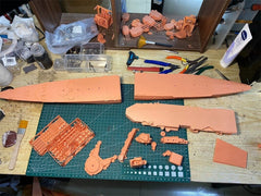 3d Printed 1/350 Hybrid German Cruiser Hildebrand(full Hull/waterline)