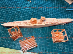 3d Printed 1/700 French Cruiser Charmat(full Hull/waterline)