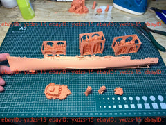 3d Printed 1/350 US Forrest Sherman Class Destroyer(full Hull/waterline)