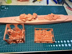 3d Printed Kit 1/350 German Cruiser München(full Hull/waterline)
