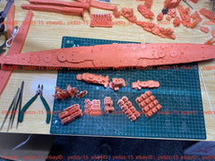 3d Printed Kits 1/350 Uss Annapolis Heavy Cruiser(full Hull/waterline)