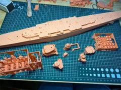 3d Printed 1/350 French Heavy Cruiser Algérie(full Hull/waterline)