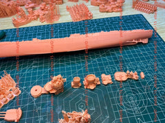3d Printed 1/700 Hms Duncan Class Battleship(full Hull/waterline)