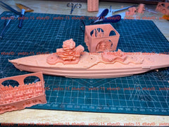 3d Printed Kit 1/700 French Lyon Battleship(full Hull/waterline)